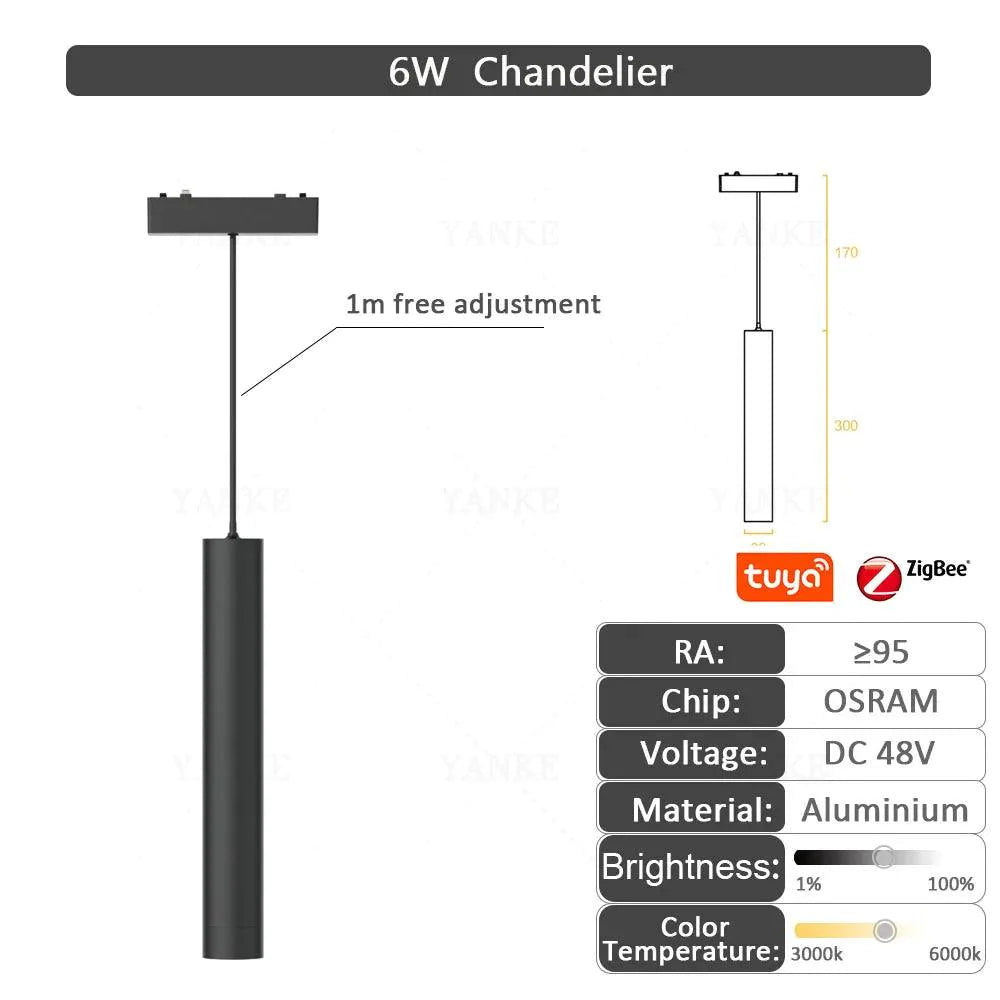 Plafonnier Design : Projecteur Aluminium Noir et Blanc sur Rail-LUMICONCEPT