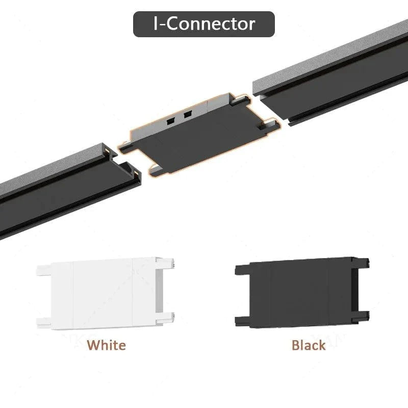 Plafonnier Design : Projecteur Aluminium Noir et Blanc sur Rail-LUMICONCEPT