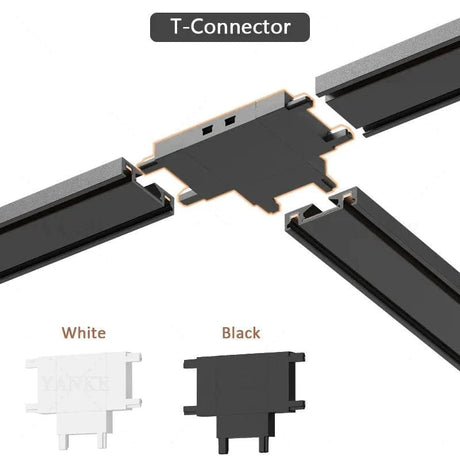 Plafonnier Design : Projecteur Aluminium Noir et Blanc sur Rail-LUMICONCEPT