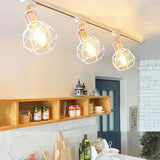 Plafonnier Design : Projecteur Vintage Rail LED Blanc et Blanc Chaud-LUMICONCEPT