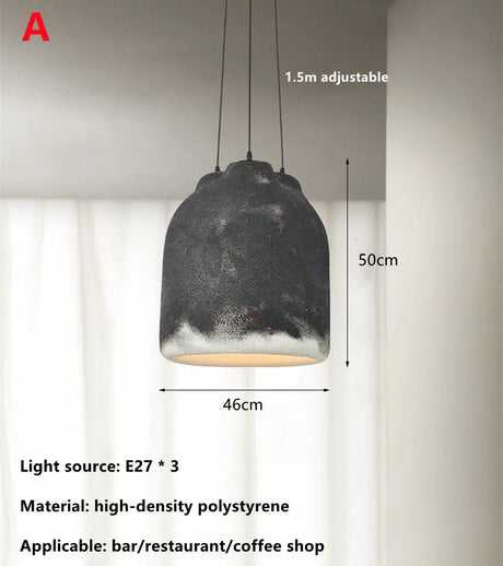 Plafonnier LED Nordique Créatif en Polystyrène pour Ambiances de Bar et Restaurant-LUMICONCEPT