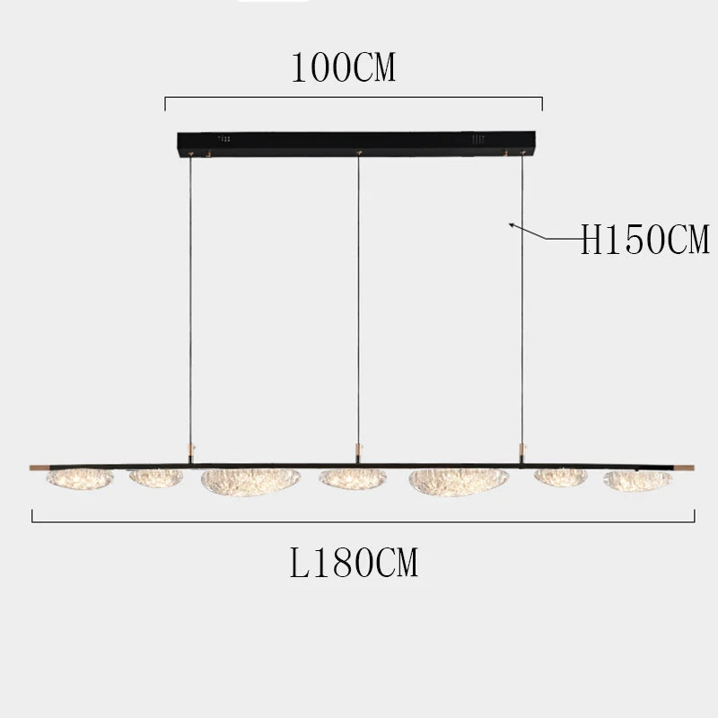 Plafonnier LED Suspendu Moderne avec Éclairage Réglable pour Salle à Manger-LUMICONCEPT