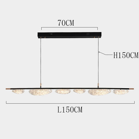 Plafonnier LED Suspendu Moderne avec Éclairage Réglable pour Salle à Manger-LUMICONCEPT