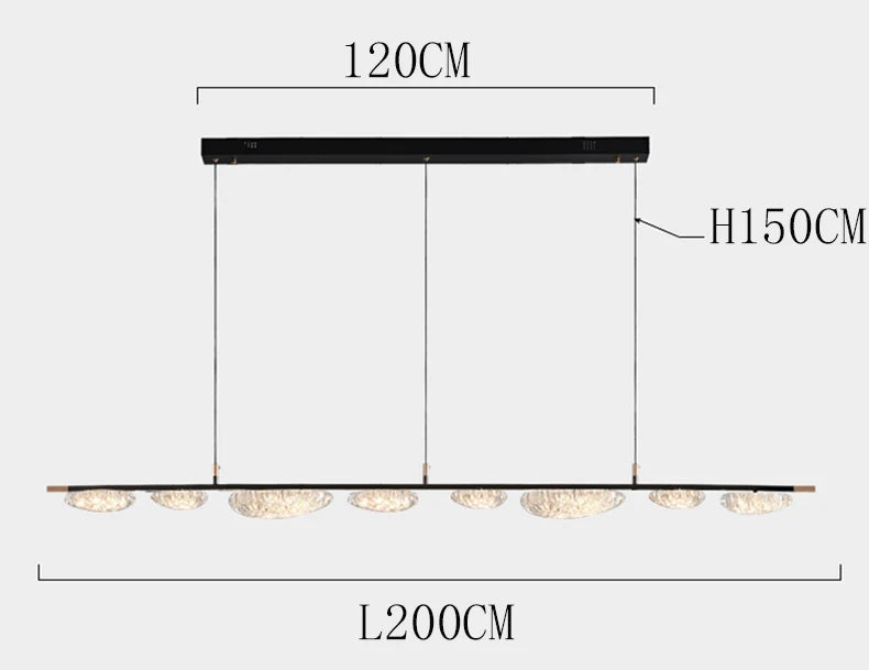 Plafonnier LED Suspendu Moderne avec Éclairage Réglable pour Salle à Manger-LUMICONCEPT