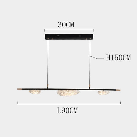 Plafonnier LED Suspendu Moderne avec Éclairage Réglable pour Salle à Manger-LUMICONCEPT