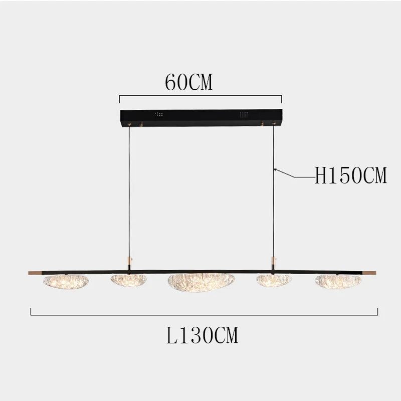 Plafonnier LED Suspendu Moderne avec Éclairage Réglable pour Salle à Manger-LUMICONCEPT