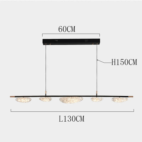 Plafonnier LED Suspendu Moderne avec Éclairage Réglable pour Salle à Manger-LUMICONCEPT