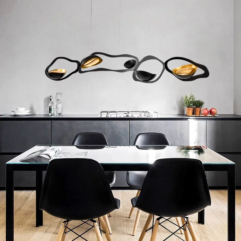 Plafonnier LED Suspendu Moderne avec Éclairage Régler et Dimmable pour Salle à Manger-LUMICONCEPT