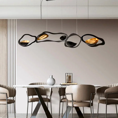 Plafonnier LED Suspendu Moderne avec Éclairage Régler et Dimmable pour Salle à Manger-LUMICONCEPT