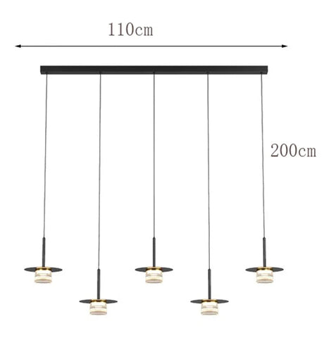 Plafonnier LED Suspendu Moderne pour Salon et Salle à Manger - Éclairage Décoratif Ajustable-LUMICONCEPT