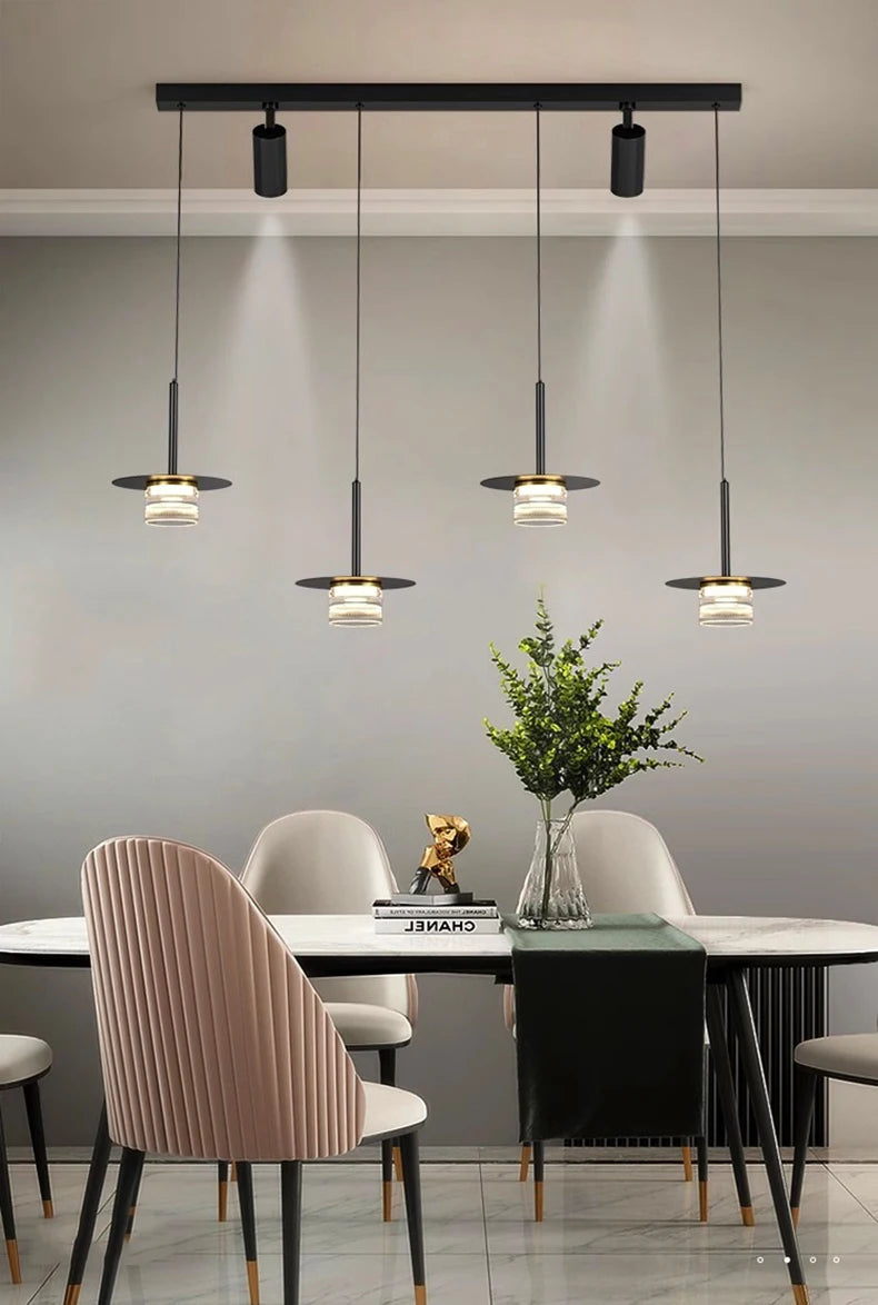 Plafonnier LED Suspendu Moderne pour Salon et Salle à Manger - Éclairage Décoratif Ajustable-LUMICONCEPT