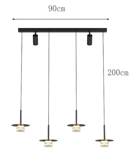 Plafonnier LED Suspendu Moderne pour Salon et Salle à Manger - Éclairage Décoratif Ajustable-LUMICONCEPT