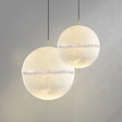 Plafonnier LED suspendu en forme de lune, design italien moderne, éclairage haut de gamme pour salon et chambre-LUMICONCEPT