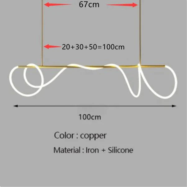 Plafonnier à LED Modern avec Éclairage Ondulé et Finition Chromée-LUMICONCEPT