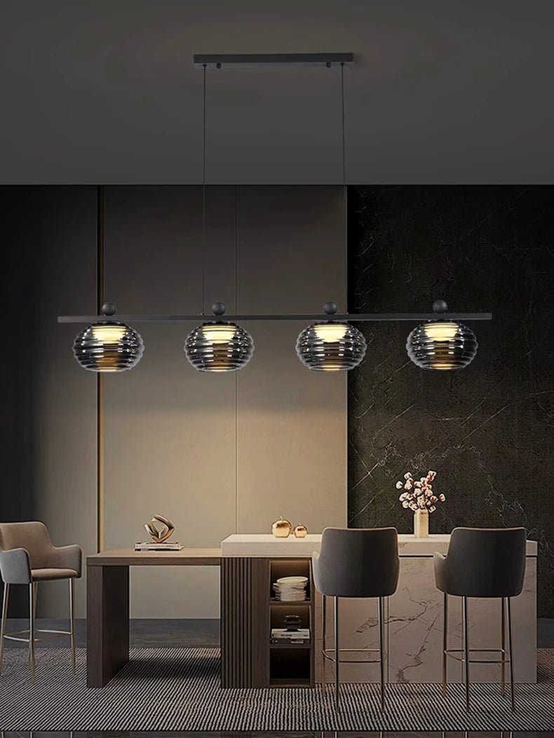 Plafonnier en Verre Design Fantaisie pour Salon et Salle à Manger, Luminaire Moderne et Lumineux-LUMICONCEPT