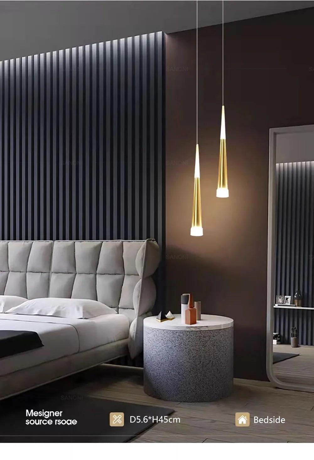 Lampada a sospensione a LED dal design nordico di DAMIASMILA – Illuminazione elegante per soggiorno e ufficio