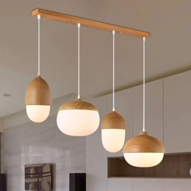 Lampe Suspendue Nordique en Bois de DAMIASMILA - Élégance et Modernité pour Tous Espaces