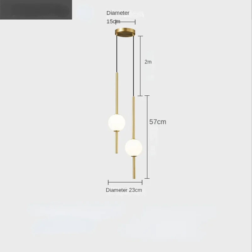 Lampada a sospensione LED in acrilico nordico: illuminazione moderna ed elegante