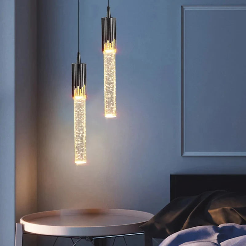 Plafonnier LED en cristal design nordique pour un éclairage élégant