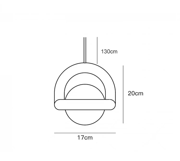 Lampe Suspendue LED en Forme de Ballon - Design Nordique Moderne par Nik