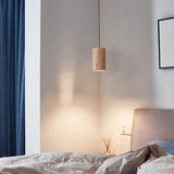 Lampada a sospensione a LED in legno dal design moderno per interni chic