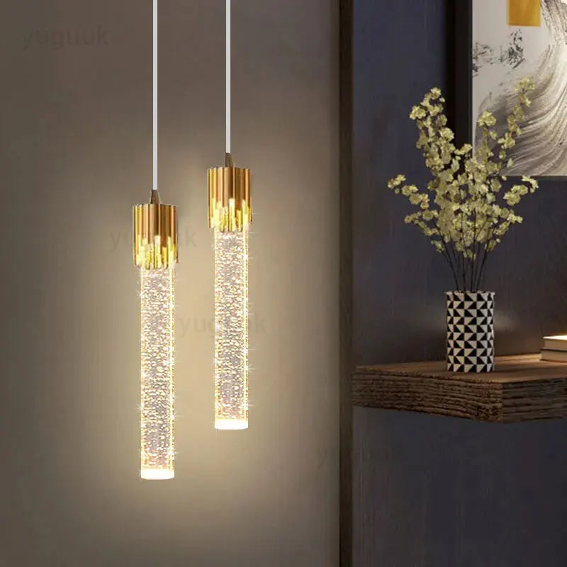 Plafonnier LED en cristal design nordique pour un éclairage élégant