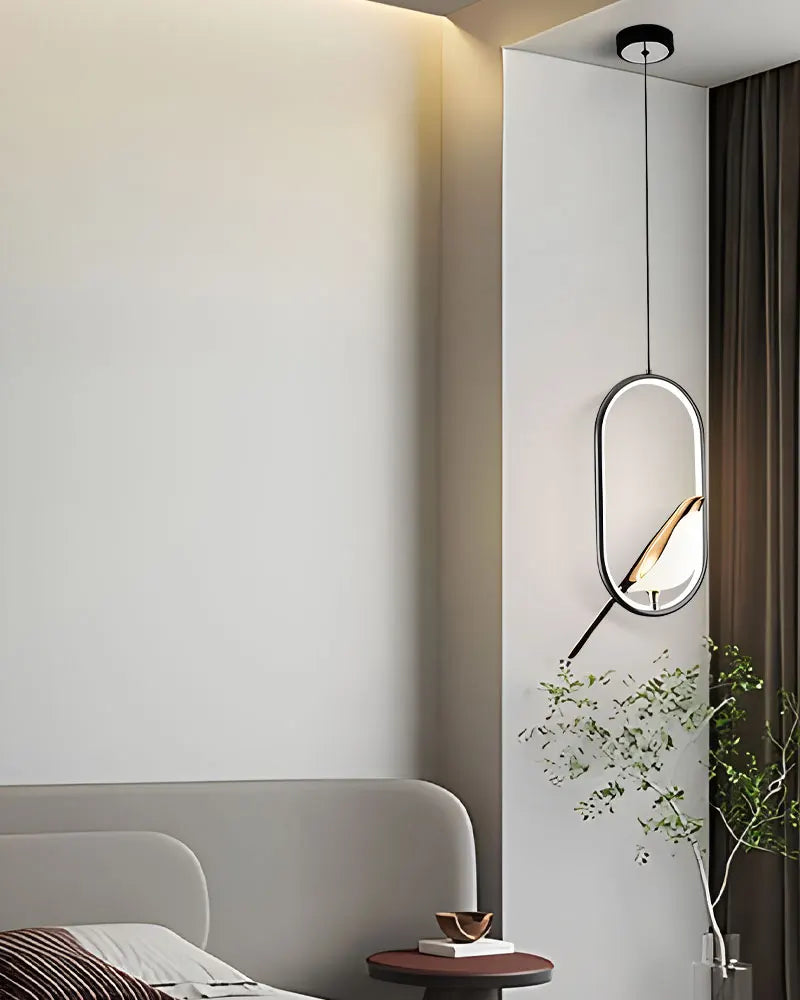 Lampe Suspendue LED en Forme d'Oiseau Maghelicopter d'Olinsheng - Élégance Moderne pour Votre Intérieur