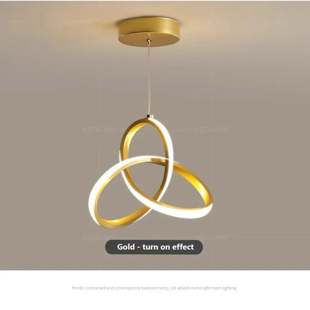 Plafonnier LED Design Nordique Créatif par DARHYNA - Éclairage Élégant pour Maison