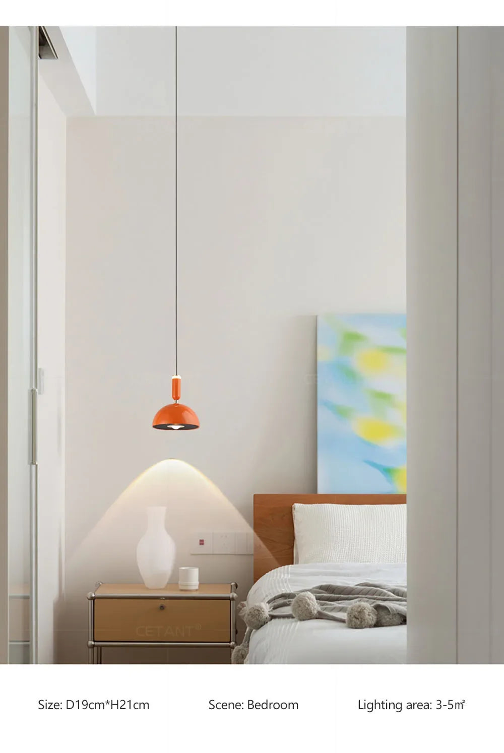 Lampe LED Suspendue en Fer au Design Nordique Moderne de PHYVAL