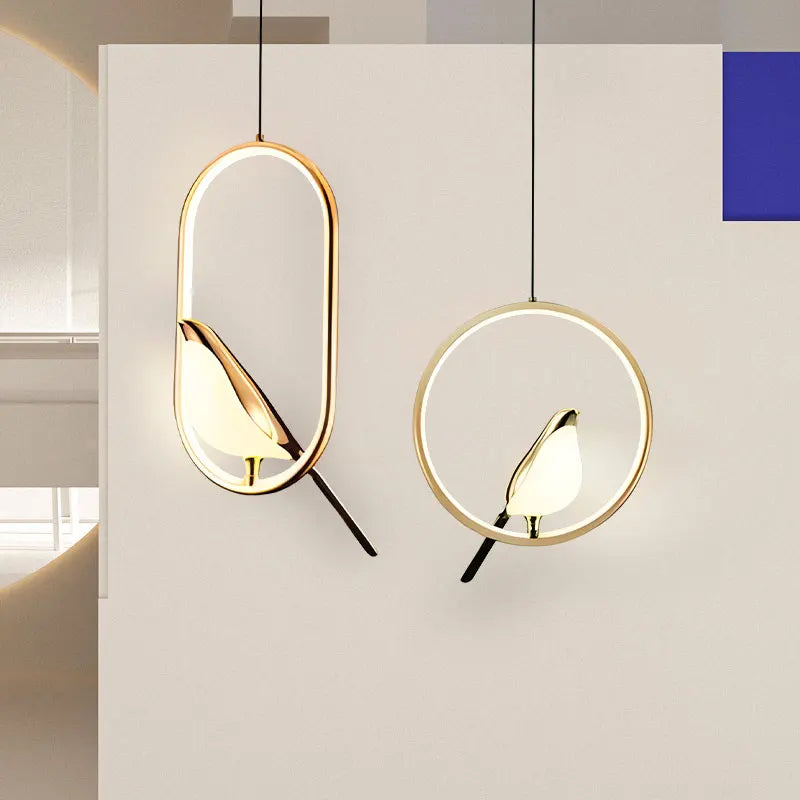 Lampe Suspendue LED en Forme d'Oiseau Maghelicopter d'Olinsheng - Élégance Moderne pour Votre Intérieur