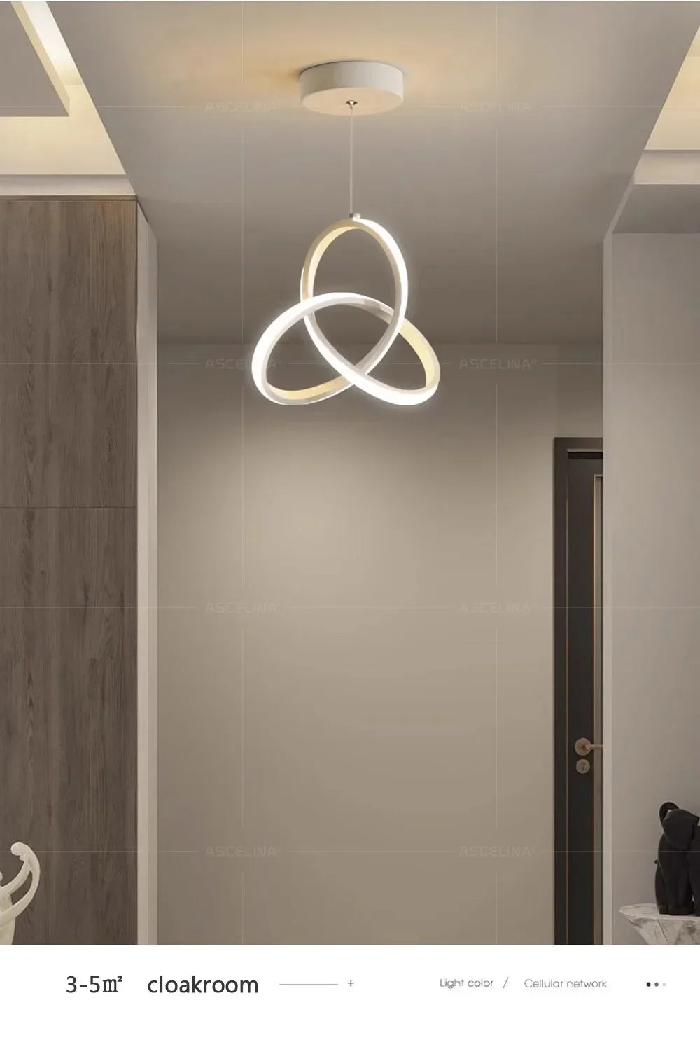 Plafonnier LED Design Nordique Créatif par DARHYNA - Éclairage Élégant pour Maison