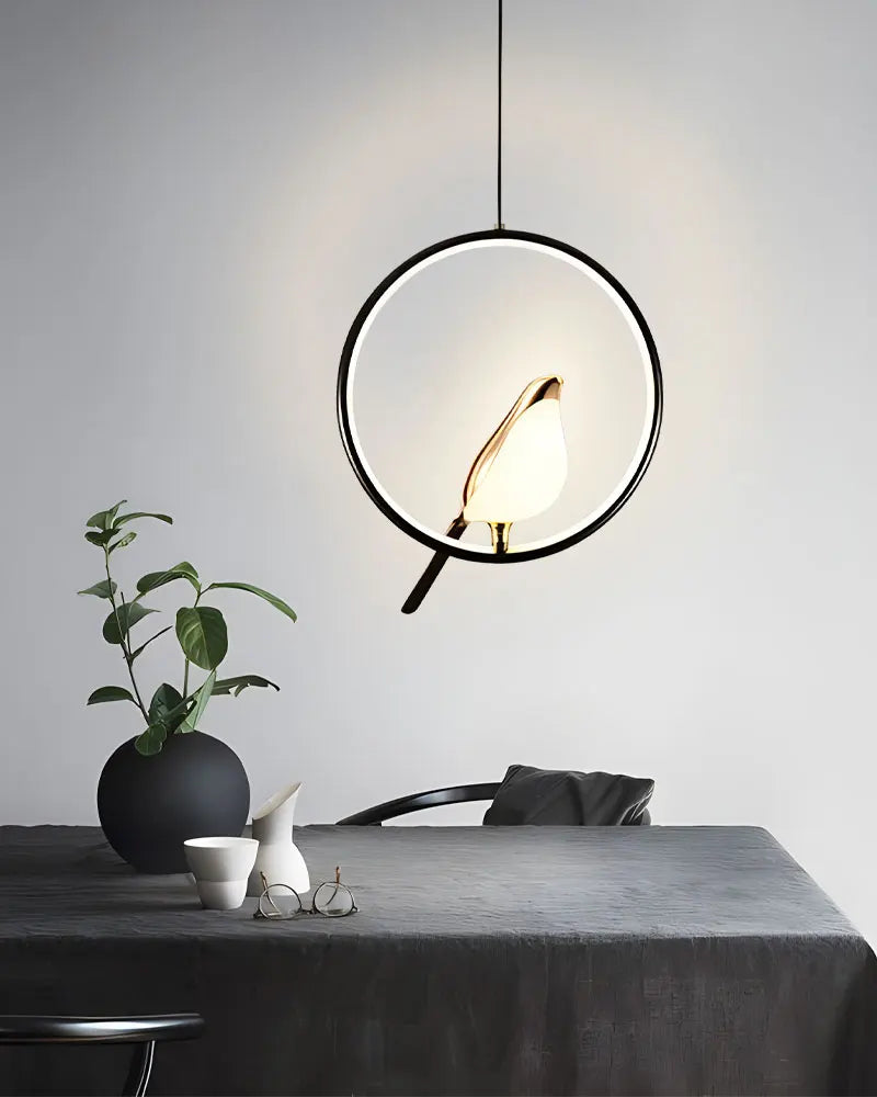 Lampe Suspendue LED en Forme d'Oiseau Maghelicopter d'Olinsheng - Élégance Moderne pour Votre Intérieur