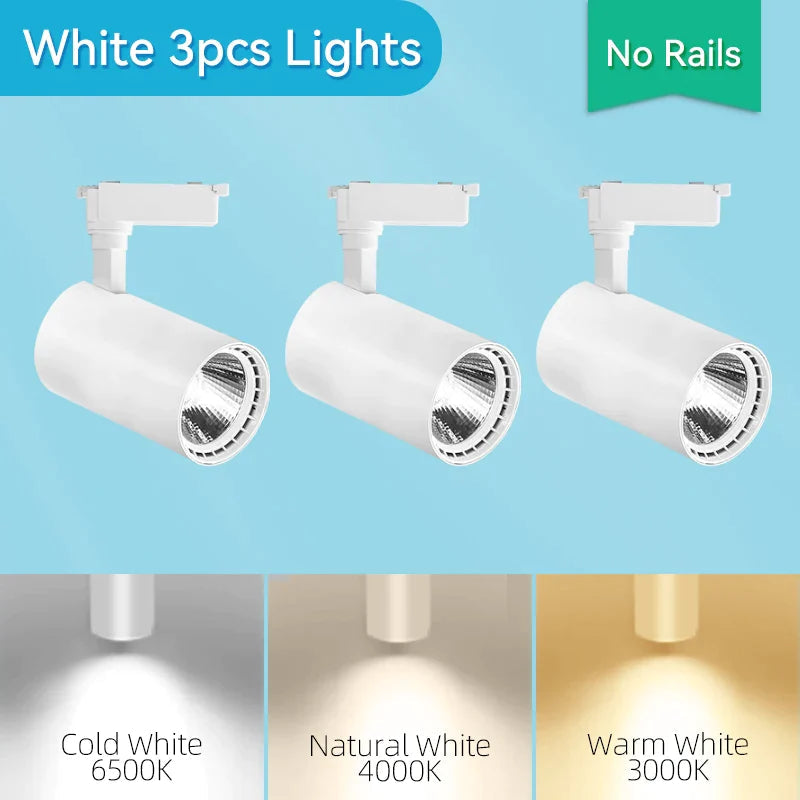 Spot Plafond : Lampe sur Rail LED Spot Luminaire Surface Montée-LUMICONCEPT