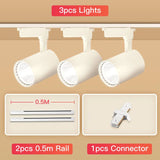 Spot Plafond : Projecteur Industriel sur Rail à LED Brossé-LUMICONCEPT