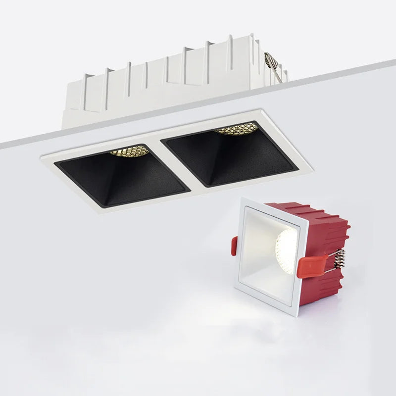 Spot Plafond : Projecteur LED Orientable en Aluminium Simple / Double-LUMICONCEPT