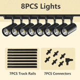 Spot Plafond : Projecteur sur Rail à LED Chrome Poli-LUMICONCEPT