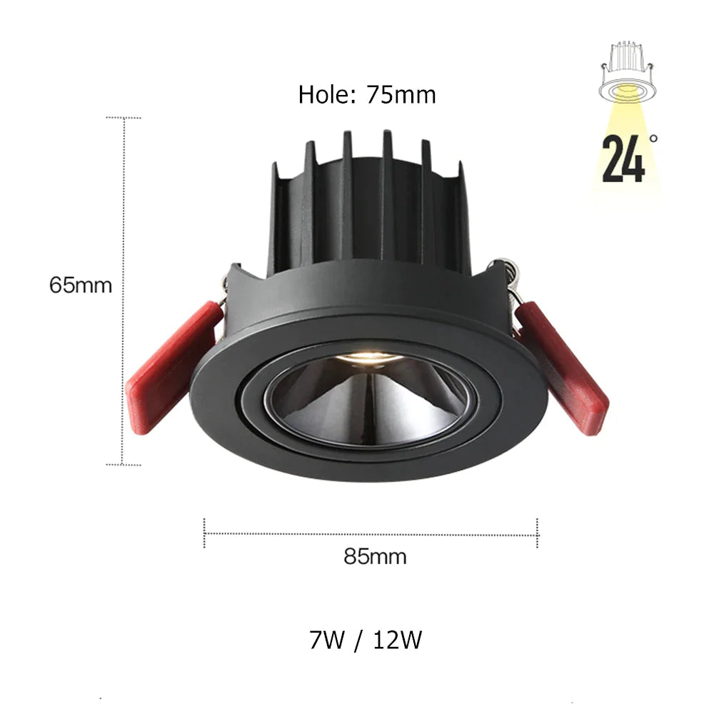 Spot Plafond : Spot Encastré LED Simple / Double à Gradation-LUMICONCEPT