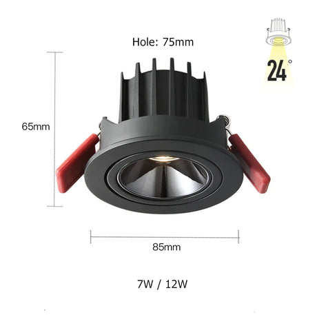 Spot Plafond : Spot Encastré LED Simple / Double à Gradation-LUMICONCEPT