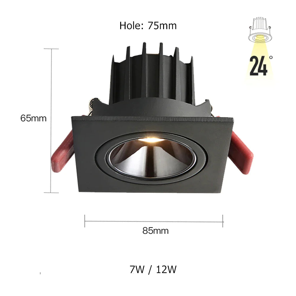 Spot Plafond : Spot Encastré LED Simple / Double à Gradation-LUMICONCEPT