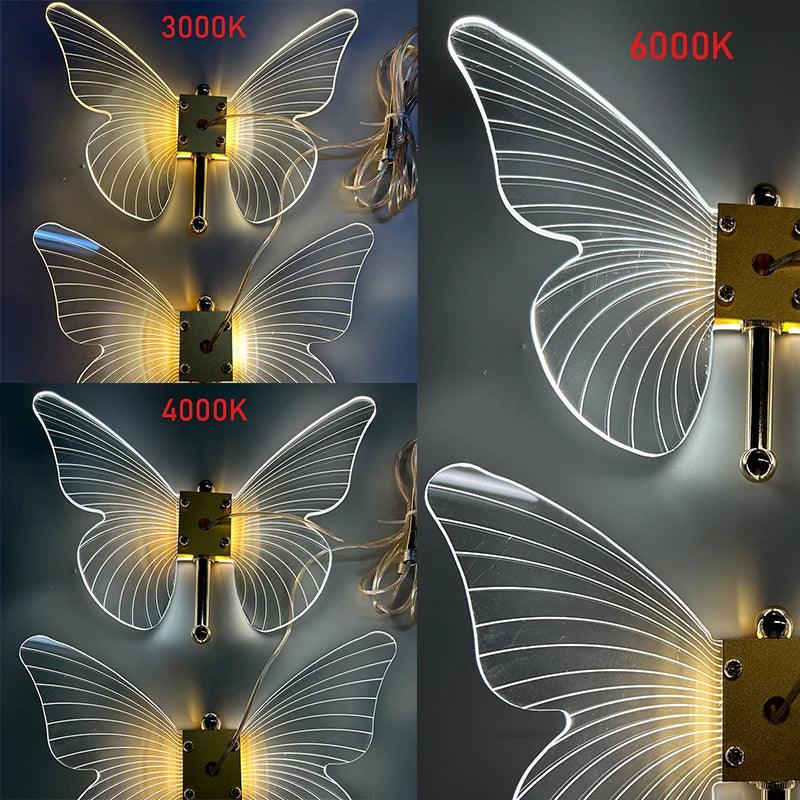 Suspendu Design : Suspension Lumineuse en Forme d'Oiseau avec Ailes en Verre-LUMICONCEPT