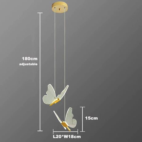 Suspendu Design : Suspension Lumineuse en Forme d'Oiseau avec Ailes en Verre-LUMICONCEPT