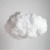 Suspension Artistique en Fer et Coton Blanc - Éclairage Contemporain pour Votre Espace-LUMICONCEPT