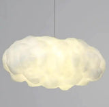 Suspension Artistique en Fer et Coton Blanc - Éclairage Contemporain pour Votre Espace-LUMICONCEPT