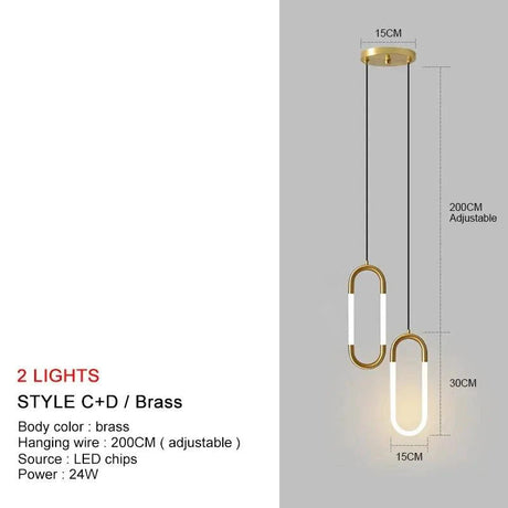 Suspension Élégante Contemporaine en Métal Noir avec Lumière LED Intégrée-LUMICONCEPT