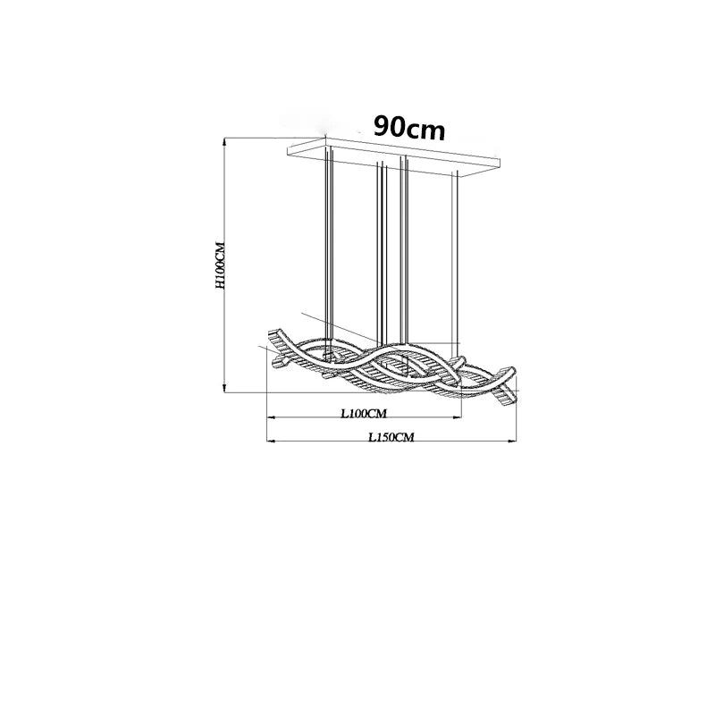 Suspension Élégante en Cristal pour Salon et Salle à Manger-LUMICONCEPT