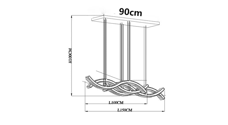 Suspension Élégante en Cristal pour Salon et Salle à Manger-LUMICONCEPT