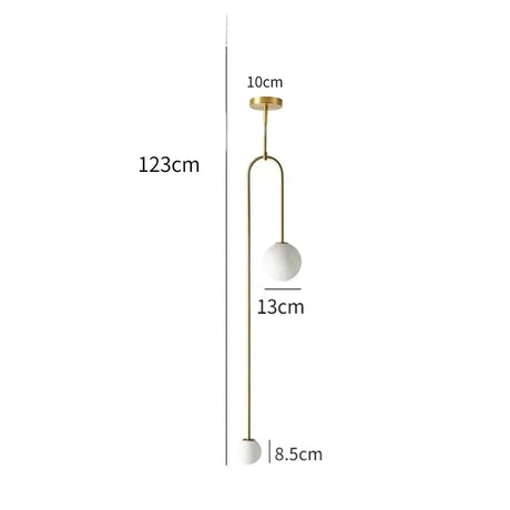 Suspension Élégante en Laiton et Verre avec Double Globe -LUMICONCEPT