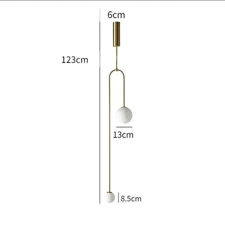 Suspension Élégante en Laiton et Verre avec Double Globe -LUMICONCEPT