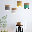 Suspension LED Élégante en Bois et Fer pour Intérieur Chic-LUMICONCEPT