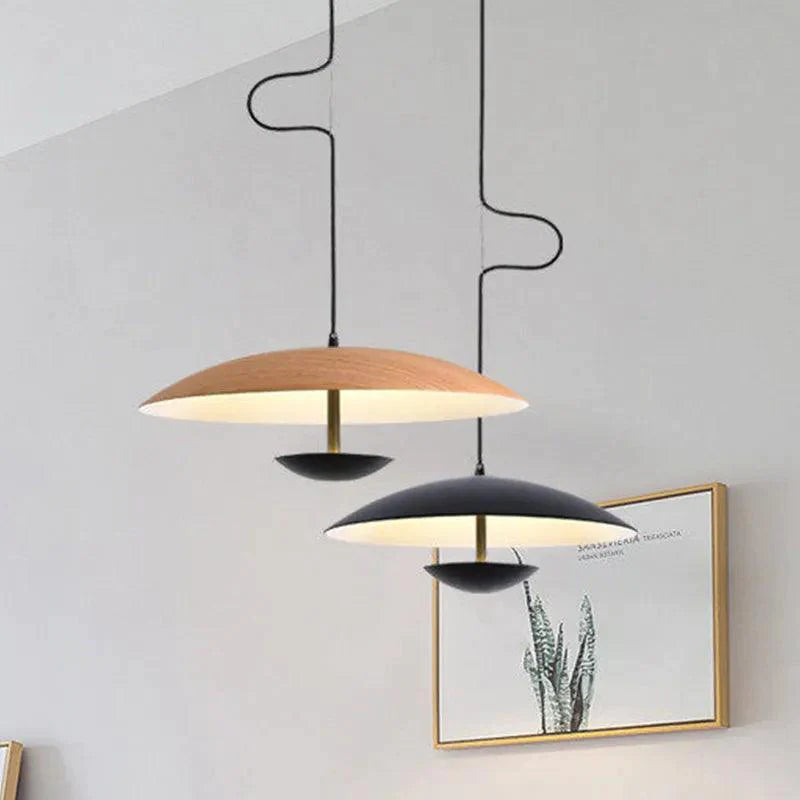 Suspension LED Moderne en Bois et Métal pour un Éclairage Élégant-LUMICONCEPT